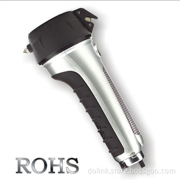 LED Flashlight / Flashlight / warning red flash light / seat belt cutter / glass hammer
